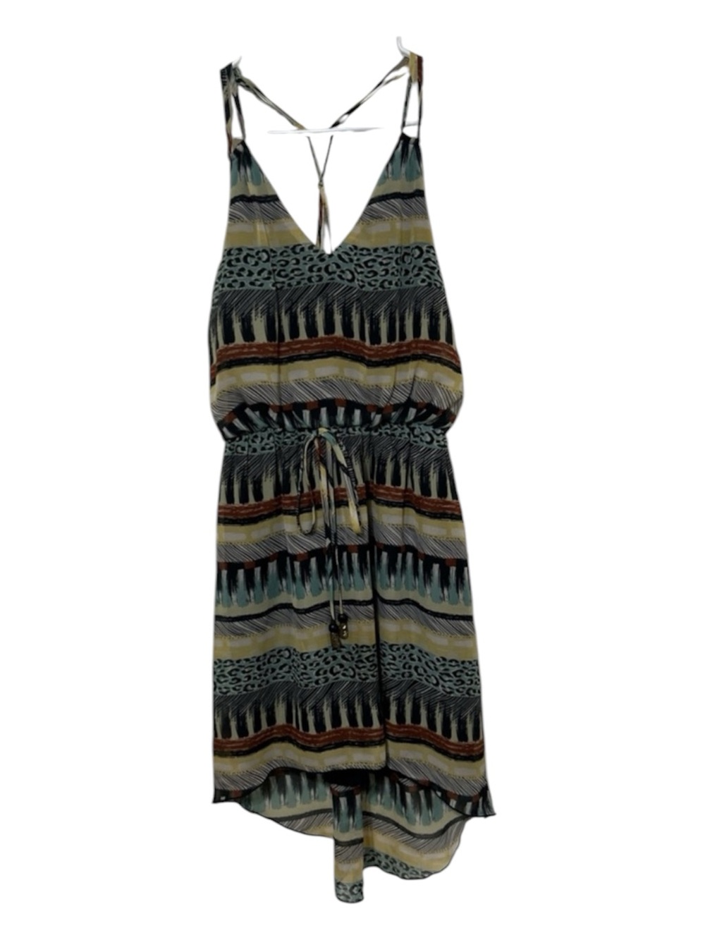 City Triangles Abstract Print High-Low Dress (Size S)